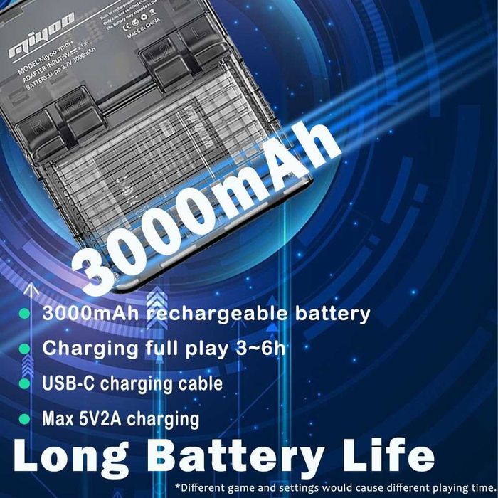 Ретро конзола Miyoo Mini Plus (64GB) + Калъф - Сива (Retro Gray)