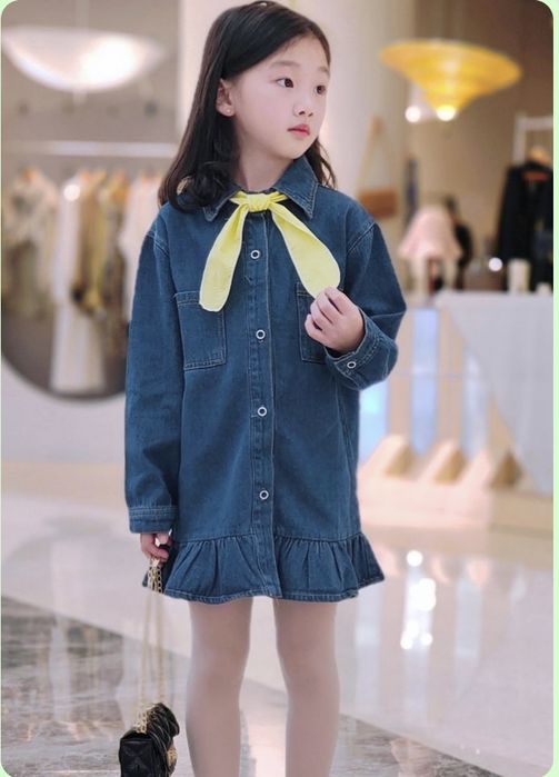 джинсовое платье рубашка