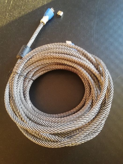 Дълъг 10м. плетен HDMI кабел /разкачена букса/