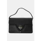 Чанта  "croco"ефект черна