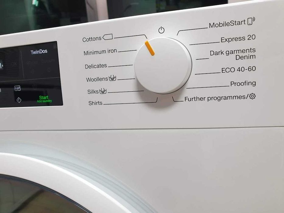 UK Miele 9кг 1600rpm Wi-Fi TwinDos Пералня Миеле 12м Гаранция