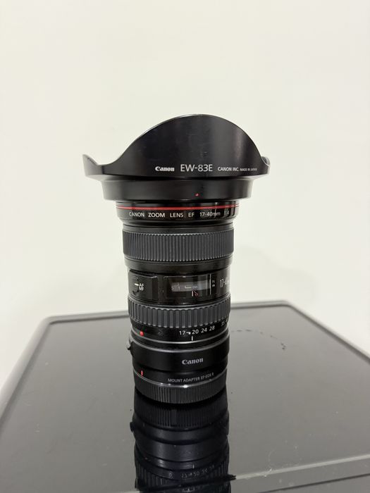 Canon zoom lens EF 17-40 mm RF perixadnik bilan sotiladi