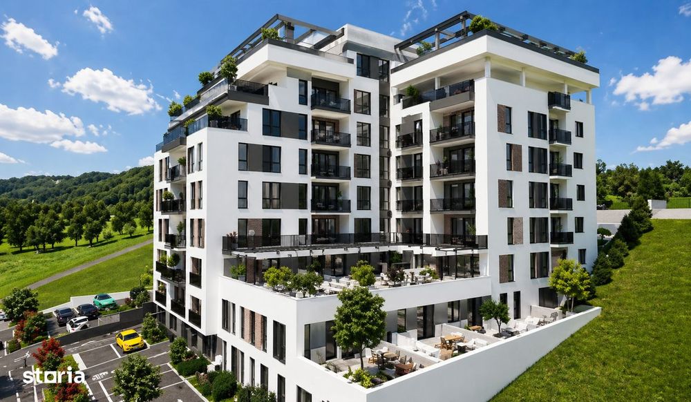 Bloc finalizat ! Apartament 2 camere cu terasa, 54 mp utili – zona V