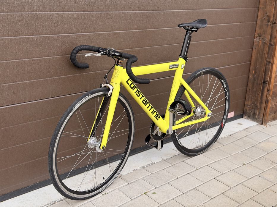Bicicletă fixie / single speed Constantine – roți aero, ușoară