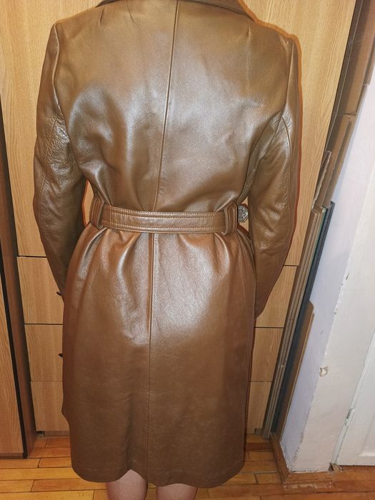 Palton  piele culoare maro ,dama ,mărimea 42