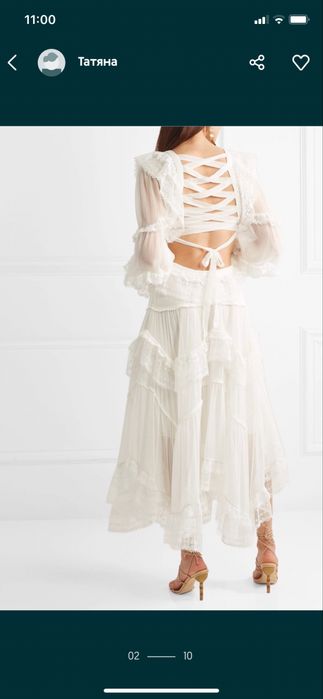 SALE Ориг. Zimmermann /zimmerman рокля и риза