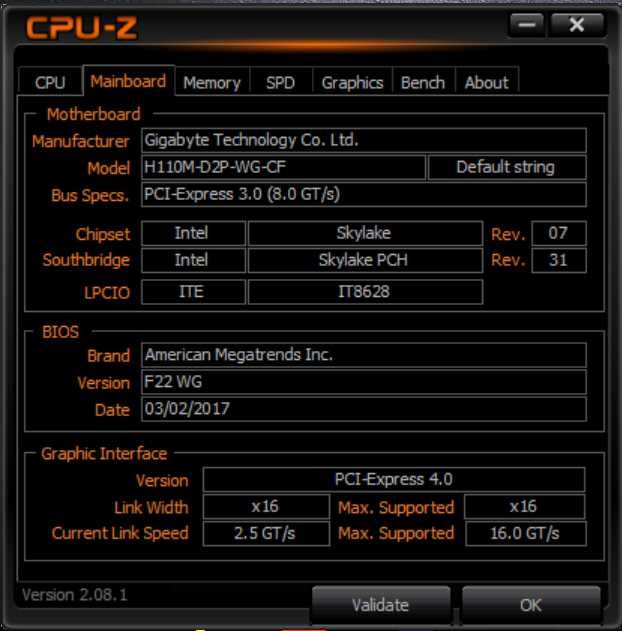 Placa de baza Gigabyte H110M-D2P-WG + Procesor intel I5-6400+DDR 4