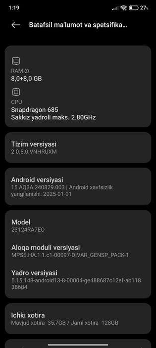 Redmi note 13 8+8 128gb