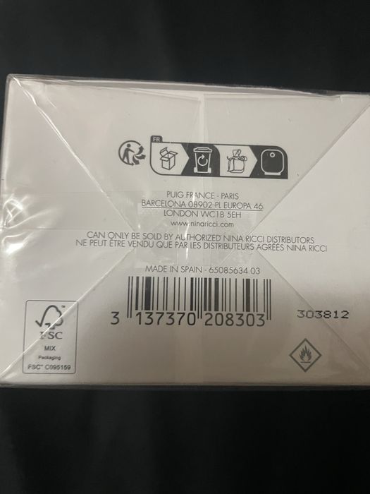 Продам духи Nina Ricci