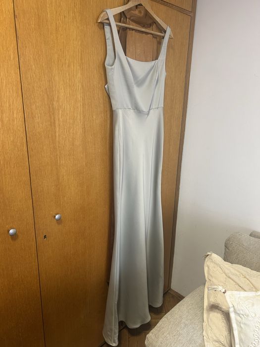 Дълга рокля резида/светлозелена за сватба/празник