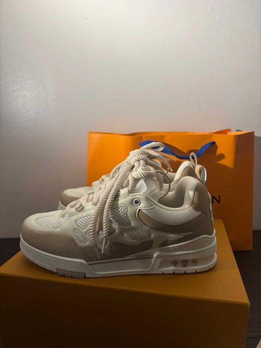 #REDUCERE# Louis Vuitton LV Skate Bej - Verificare Colet -