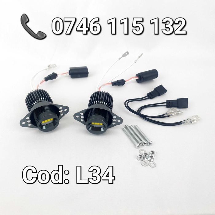 LED Marker–Angel Eyes–Canbus–BMW–Becuri BMW E90 E91–Pachet complet–L34