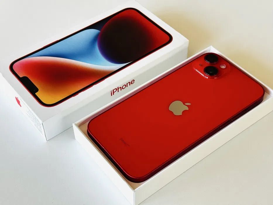 НОВ! Iphone 14 Plus 128GB Red 100% Батерия! Гаранция 6 месеца