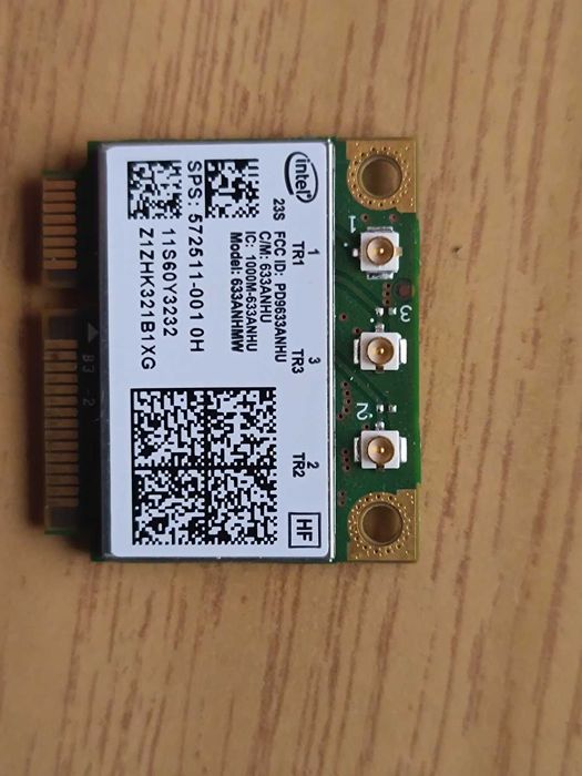 Wireless Laptop Model 633ANHMW Intel Ultimate-N 6300 a/b/g/n PCIe Half