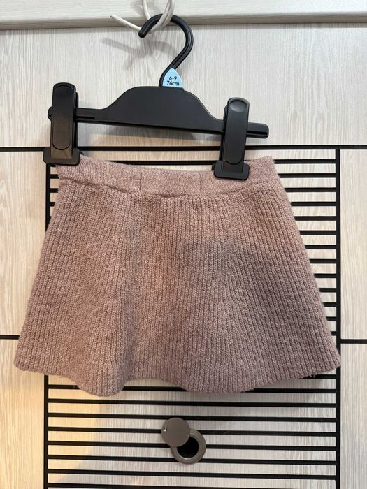 Детска рипсена пола в бежов цвят, Zara