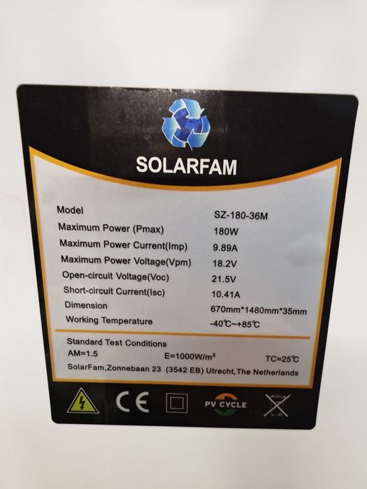 Panou solar 180w pt. rulota / autorulota