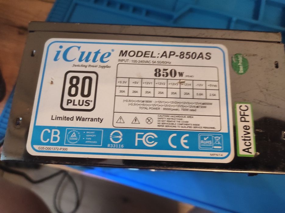 Sursa modulara 850w Icute functionala