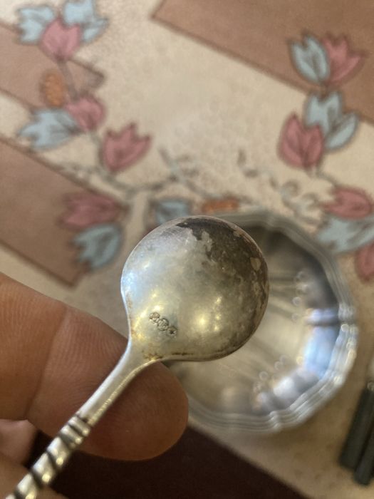 Посребрени съдове и прибори.