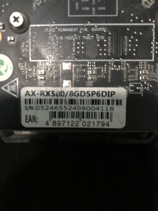 Rx 580 8 gb Axle Dan