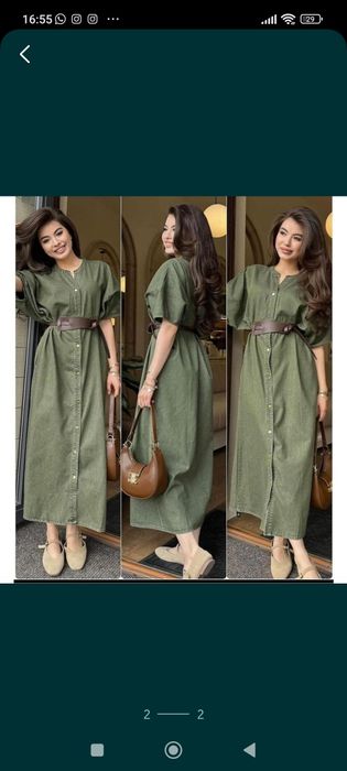 Платье джинсовое всесезонное