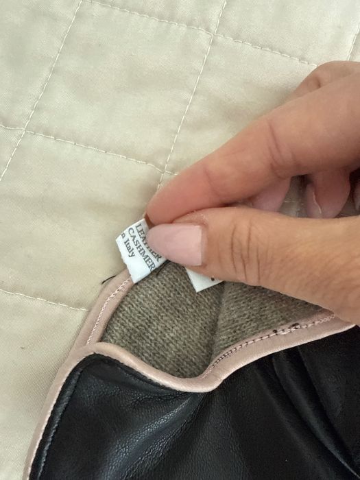 Дамски кожени ръкавици с подплата