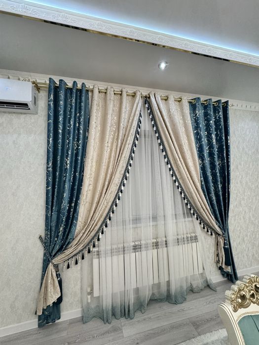 продам комплект штор и тюли