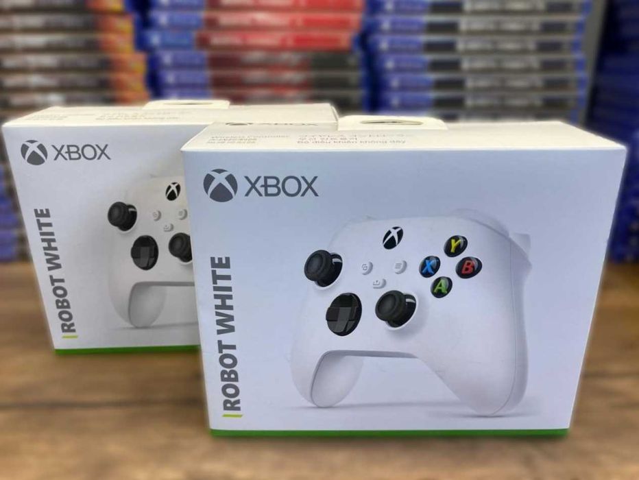 Новый Оригинальный Геймпад Xbox Robot White/ Джойстик Хбох Белый