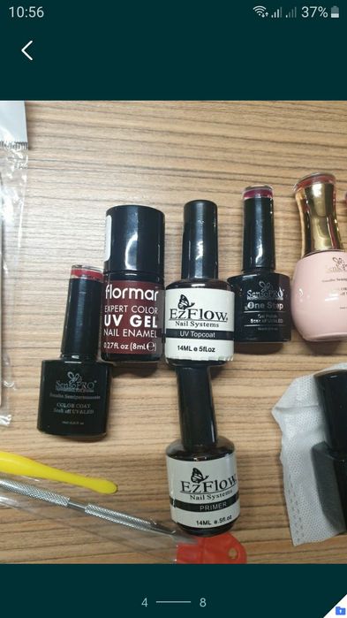 Kit manichiura pedichiura semipermanenta sau cu gel, accesorii