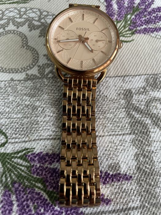 Ceas dama Fossil, rose gold-bratara metalica- foarte putin purtat
