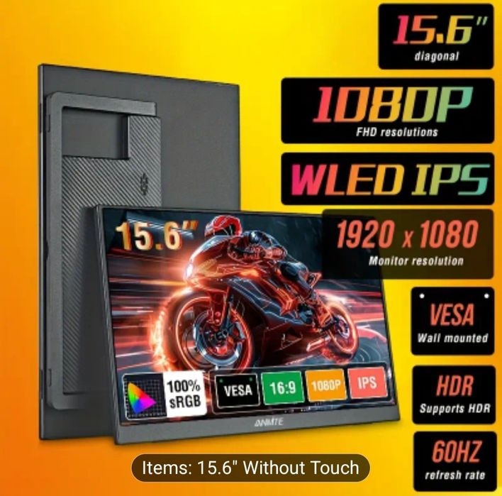 Display Ecran portabil 15.6 inch, Full HD, IPS, nou