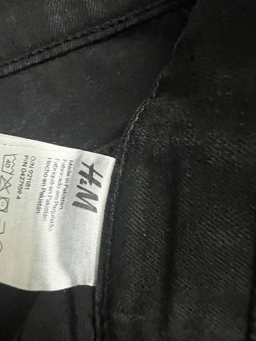 Черни мъжки дънки H&M 34/32 skinny