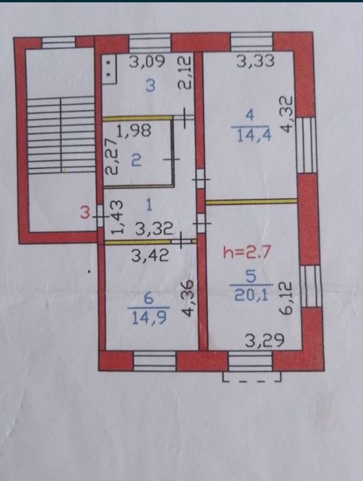 Срочно продам 3х комнатную квартиру