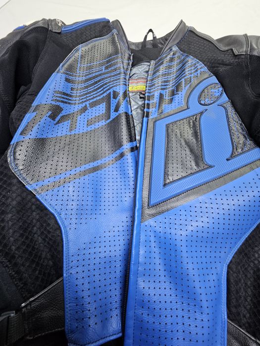 Geacă moto din piele Icon 48 S-M