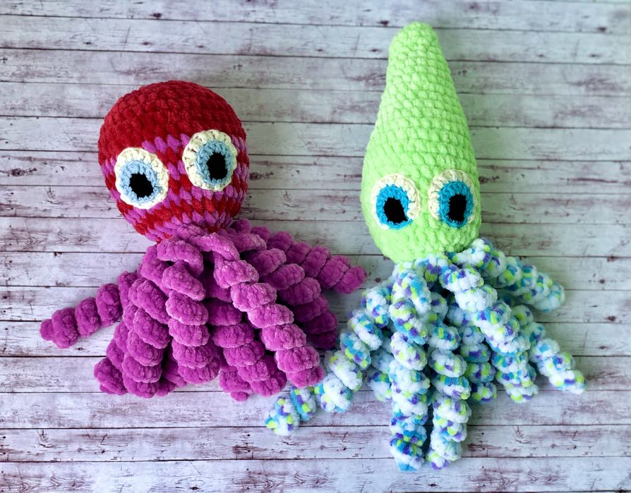 Вязанные Игрушки-погремушки для малышей