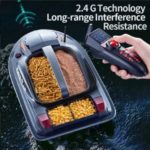 Нова Лодка за захранка HJ817 с оция за GPS и сонар