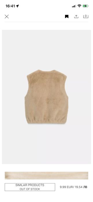 Нов елек с косъм ZARA