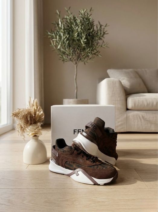 Adidasi Fendi Flow Low- Top Brown 2026