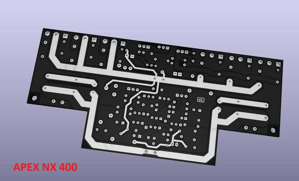 Cablaje PCB - JLH Hiraga - Amplificator Clasa A - Clasa AB, MOSFET