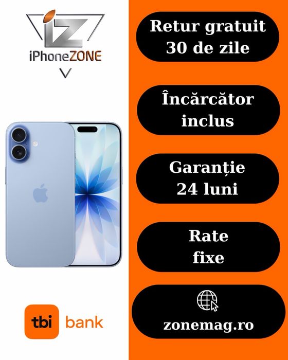 Iphone 17 256GB 100% Garantie Rate BuyBack - zonemag.ro
