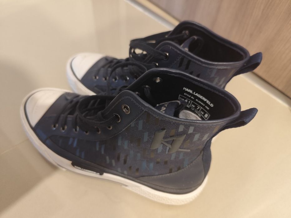 Karl Lagerfeld sneackers high navy blue 41