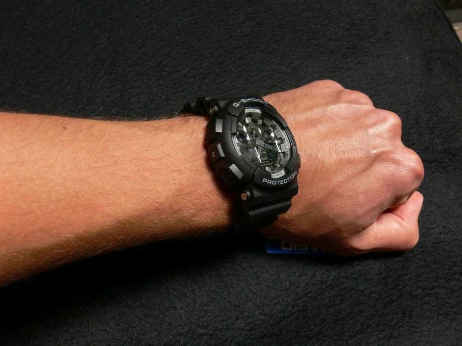 Ceas CASIO G-SHOCK GA-100 ALL BLACK-Negru Mat Sport Nou !!!