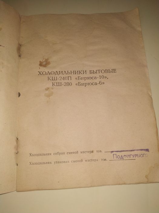 Холодильник Бирюса 10