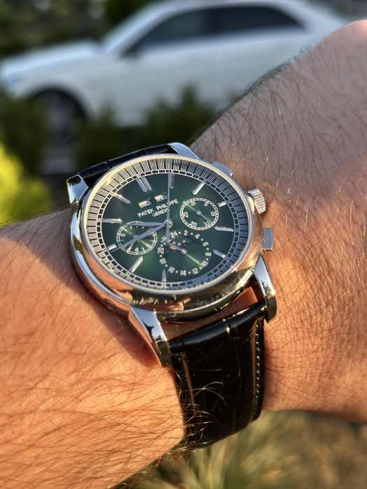 patek philippe perpetual  calendar green dial