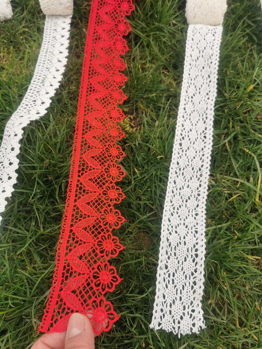 Плетена, памучна дантела