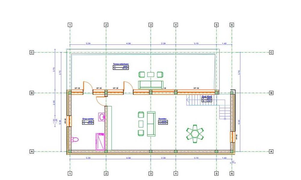 Casa individuala 155 mp proiect UNIC