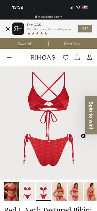 Бански RIHOAS, S червен