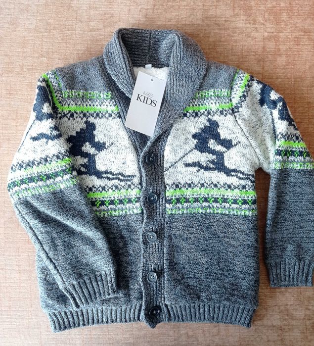 Чисто нова с етикет - детска жилетка Marks and Spencer - 116 см/4-5 г.