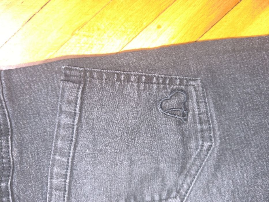 Дамски сиви дънки