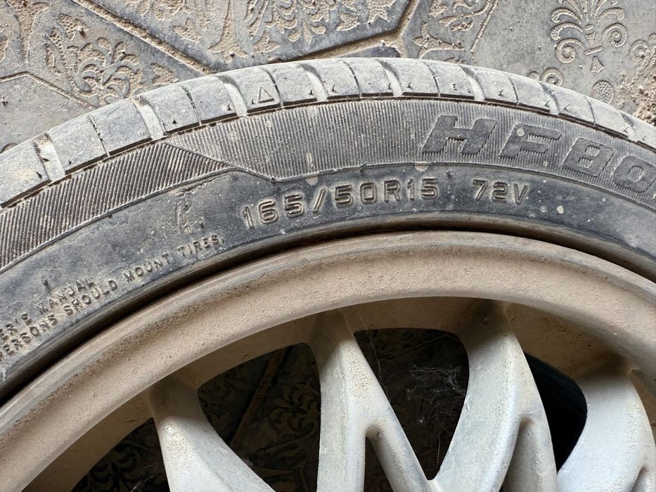 Титановый диски с шинами R15