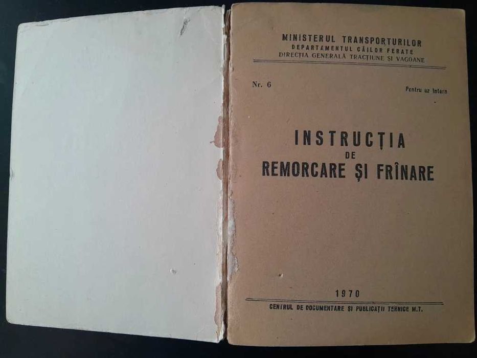 Instructia de remorcare si franare CFR 1970 Ministerul transporturilor